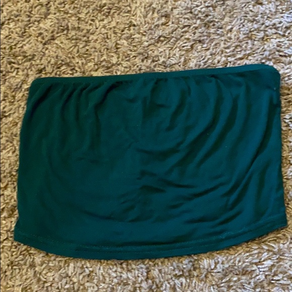 Nasty Gal Tops - Green strapless crop top!